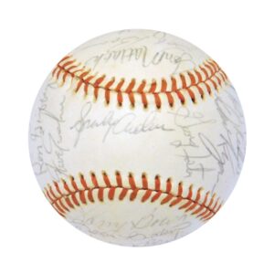 Lot of 1976 & 1986 All-Star Team Autographed Baseballs from the Collection of Rick Rhoden