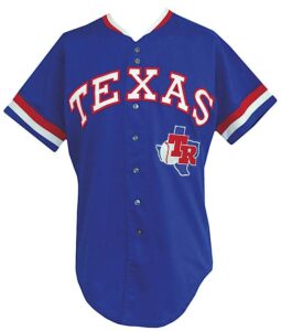 Lot of 1980s Texas Rangers Game-Used Jerseys