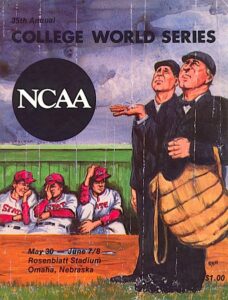 Lot Of 1981-1990 College World Series Programs