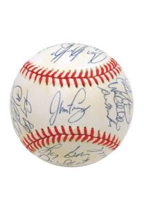 Lot of 1993 Philadelphia Phillies Team Autographed World Series Baseballs