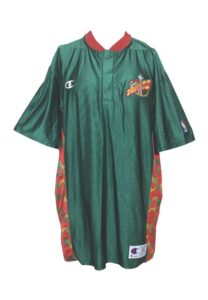 Lot of 1997-98 Dale Ellis Seattle SuperSonics Worn & Autographed Road Warm-Ups