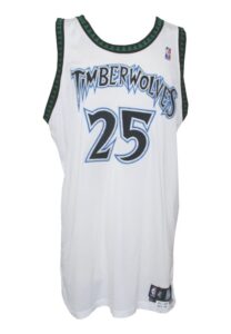 Lot of 2007-08 Al Jefferson Minnesota Timberwolves Game-Used & Worn Items