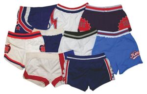 Lot of ABA and NBA Game-Used Shorts