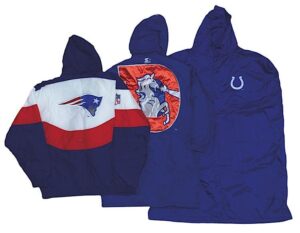 Lot of AFC Cold Weather Sideline Capes & Jackets