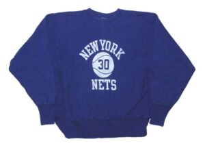 Lot of Al Skinner NY Nets ABA Worn Practice Jerseys & Worn Sweatshirts