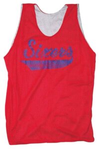 Lot of Al Skinner Philadelphia 76ers Worn Practice Jerseys with Worn Practice Shorts