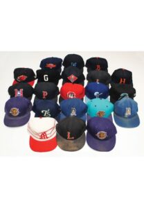 Lot of Assorted Minor League Game-Used Baseball Caps