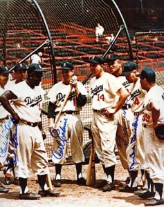 Lot of Brooklyn Dodgers 1974 TCMA Autographed Card Set & Photos