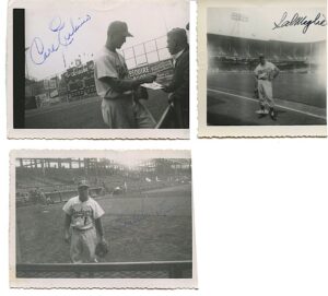 Lot of Brooklyn Dodgers Autographed Original Photographs with Koufax & Drysdale