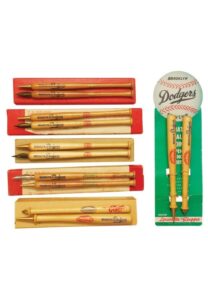 Lot of Brooklyn Dodgers Souvenir Pens and Pencils