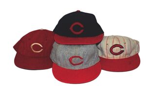 Lot of Cincinnati Reds Game-Used Caps