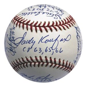 Lot of Cy Young Award Winners Autographed Baseballs