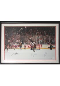 Lot of Framed NY Rangers Autographed Photos