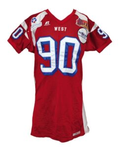 Lot of Game-Used / Issued Hula Bowl Jerseys from Various Years