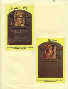 Lot of Hall of Fame Autographed Plaques