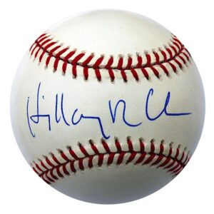 Lot of Hillary Clinton Autographed Baseballs