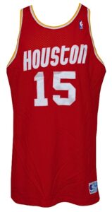 Lot of Houston Rockets Game-Used Jerseys – McCormick, Ford & Rollins