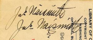 Lot of James Naismith Autographed Cuts