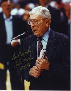 Lot of John Wooden Autographed Photos