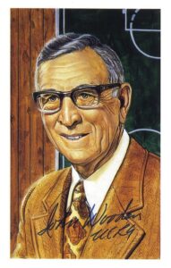 Lot of John Wooden Signed Basketball Cards