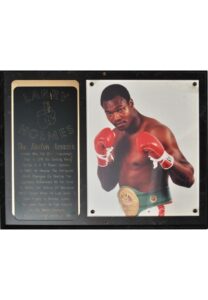 Lot of Larry Holmes Personal Awards & Plaques