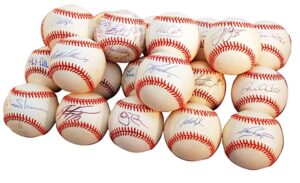 Lot Of Major Leaguer Autographed Baseballs