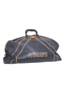 Lot of Miami Floridians & Pittsburgh Condors Travel Bags with Buffalo Braves Laundry Bag