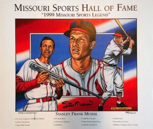 Lot of Missouri Sports Hall of Fame Autographed Prints