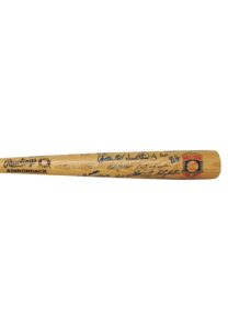 Lot of Multi Hall of Famer Autographed Cooperstown Bats