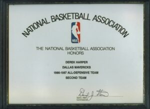 Lot of NBA Awards presented to Derek Harper