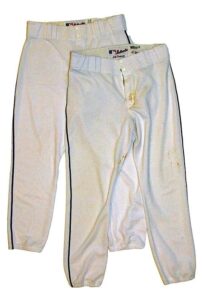 Lot of New York Mets Game-Used Home Pants – Jose Reyes Rookie & Pedro Martinez