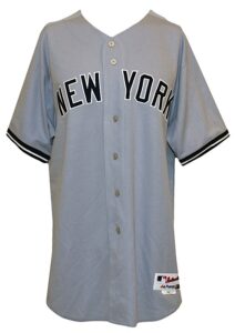 Lot of New York Yankees Game-Issued Road Jerseys