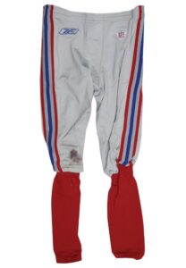 Lot of NY Giants Super Bowl XLII Game-Used Pants – Ross, Toomer, Feagles, Pierce & Tynes