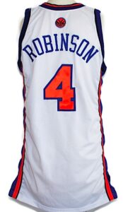 Lot of NY Knicks Game-Used Home Jerseys – Balkman Rookie & Robinson