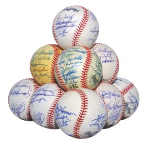 Lot of NY Mets Stars Autographed Baseballs