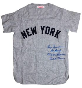 Lot of NY Yankees Autographed Jerseys – Mantle, Ford & Others