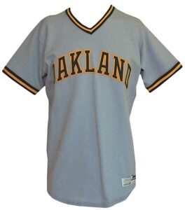 Lot of Oakland A’s Game-Used Jerseys