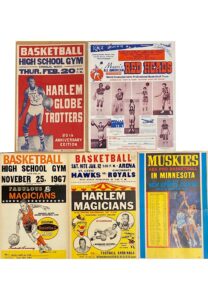 Lot Of Original Basketball Posters Including Harlem Magicians & Globetrotters