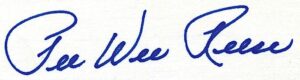 Lot of Pee Wee Reese Autographed index Cards