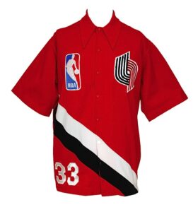 Lot of Portland Trail Blazers Worn & One Autographed Warm-Up Jackets and Pants