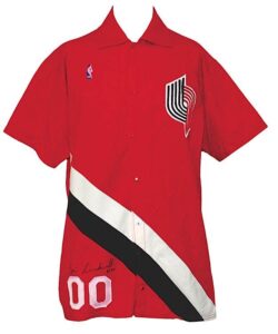 Lot of Portland Trail Blazers Worn & Some Autographed Warm-up Jackets and Pants