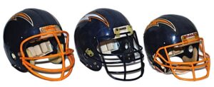 Lot of San Diego Chargers Game-Used Helmets