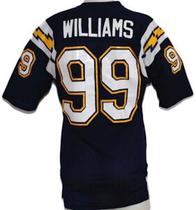 Lot of San Diego Chargers Game-Used Home Jerseys