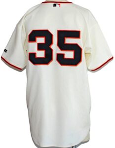 Lot of San Francisco Giants Game-Used Jerseys