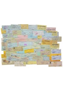 Lot Of Signed Personal Checks From Athletes, Actors, Actresses & Other