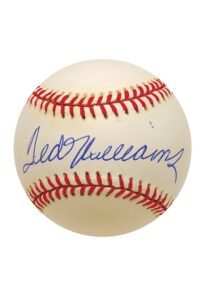 Lot of Ted Williams Single-Signed Baseballs