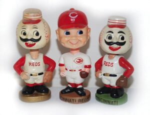 Lot of Vintage Cincinnati Reds Bobble Heads