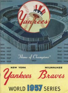 Lot of World Series Programs – 1957, 1961, 1962, 1963, & 1964