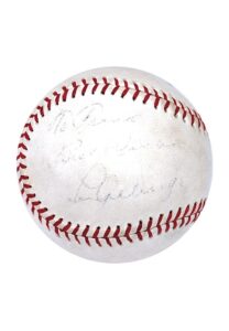 Lou Gehrig Single-Signed Baseball