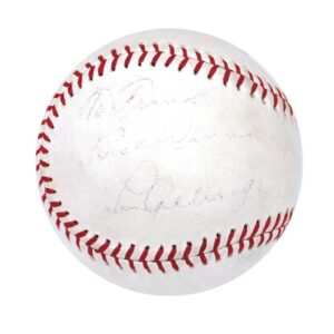 Lou Gehrig Single-Signed Baseball